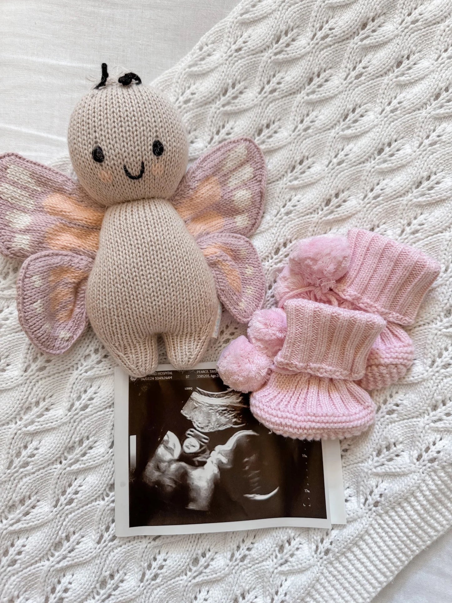 Little B's Nursery Booties -vauvatossut, Cotton Candy