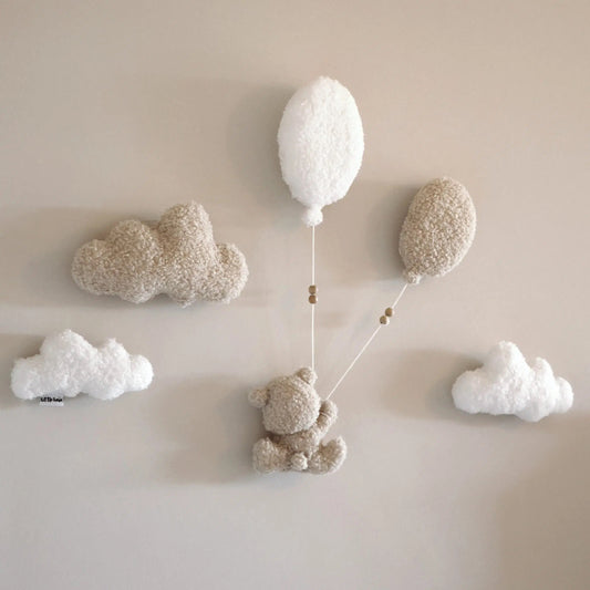 Little Loua Bouclé Teddy Wall Decoration Set