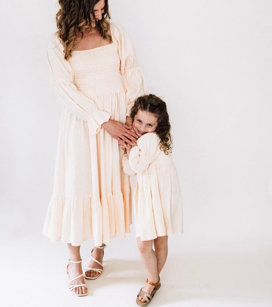 HAHA MAMA Clothing, Stella Muslin Dress, Mini