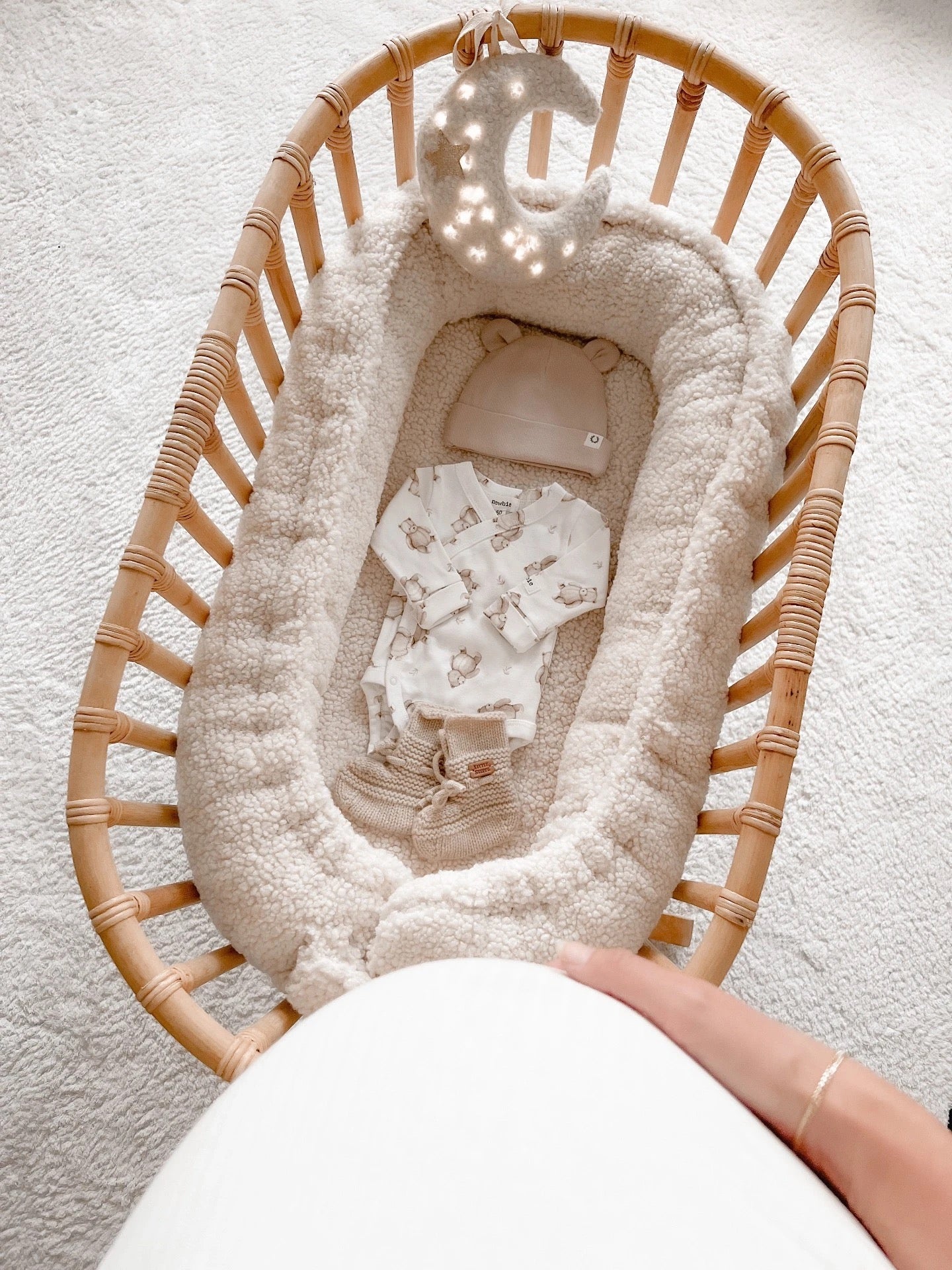 Babyly All Teddy Baby Nest -unipesä, Cream