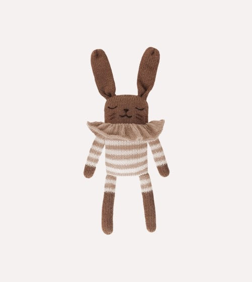 Main Sauvage Bunny-pehmolelu, Sand Striped Romper