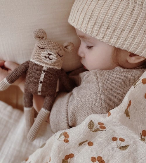 Main Sauvage Teddy Plush Toy, Mocha Romper