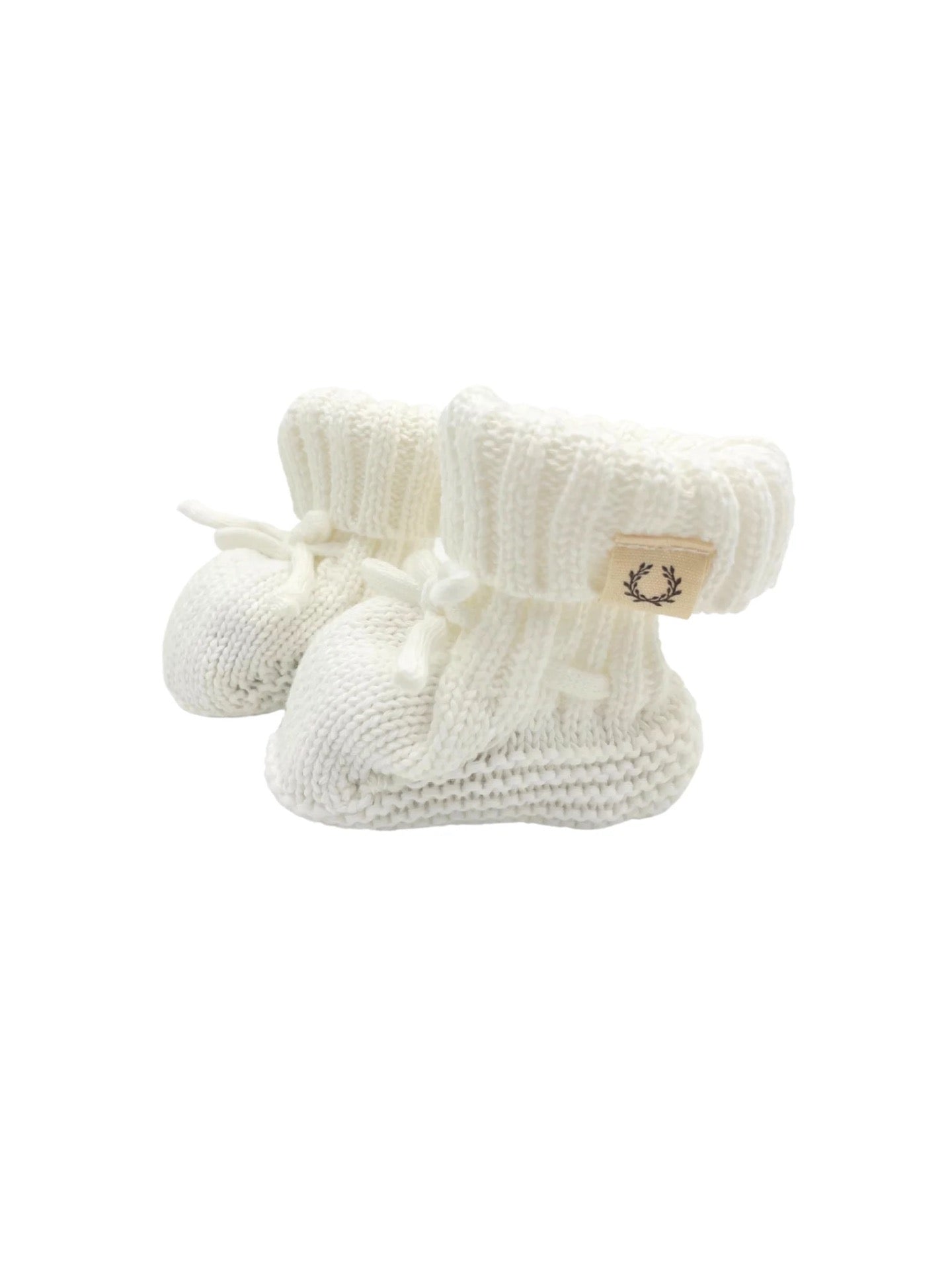 Liv & Loke baby slippers, White Dove