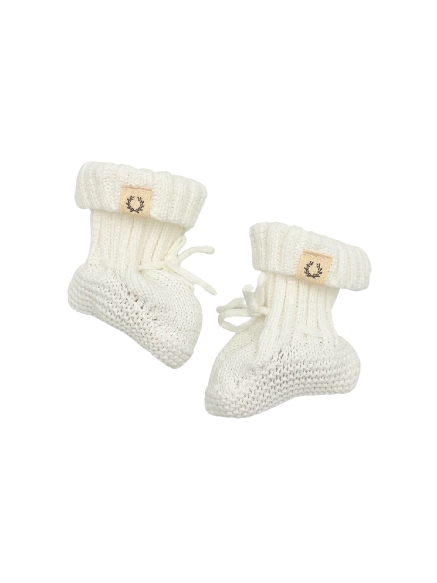 Liv & Loke baby slippers, White Dove