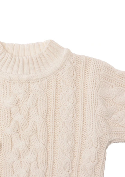 Liliput Cable Knit -palmikkoneule, Ecru