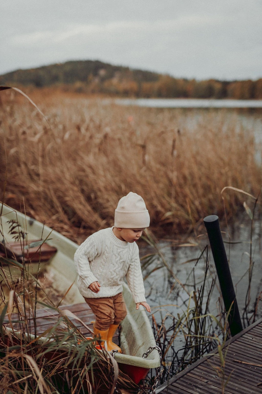 Liliput Cable Knit -palmikkoneule, Ecru