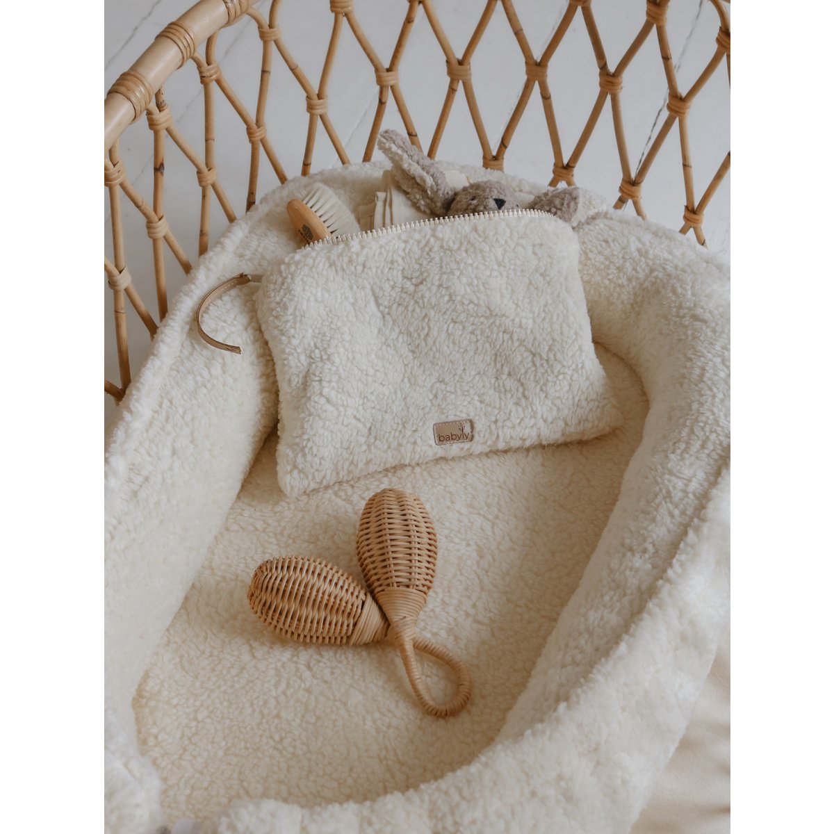 Babyly All Teddy Baby Nest -unipesä, Cream