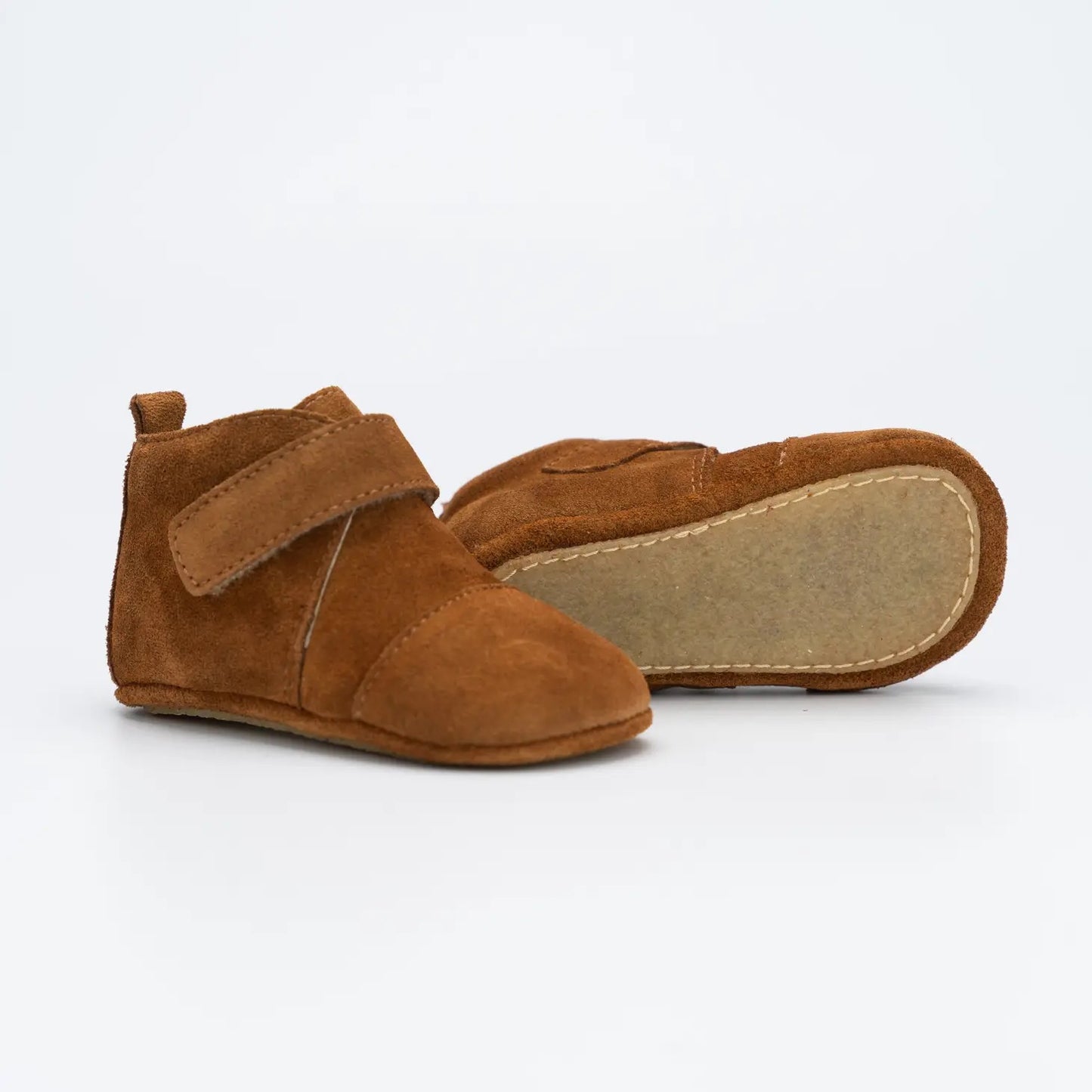 Teddy & James Classic Boots suede shoes, Cognac