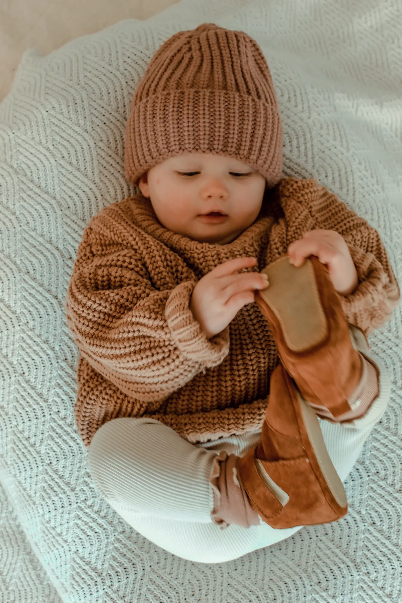 Teddy & James Classic Boots suede shoes, Cognac