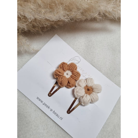 Peek-a-beau Beau Caramel Gold hair clip set
