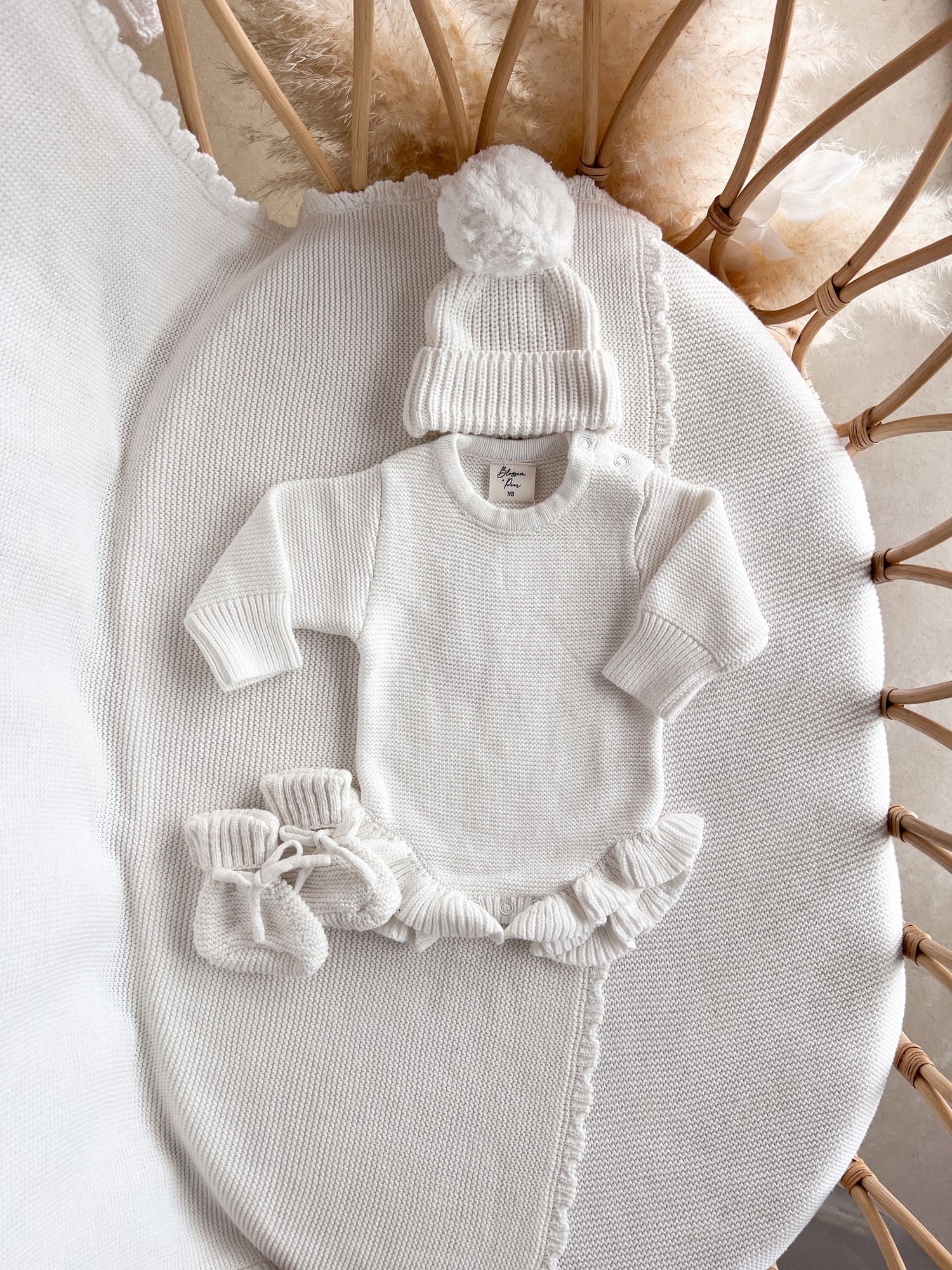 Mini Knit Booties vauvan neuletossut