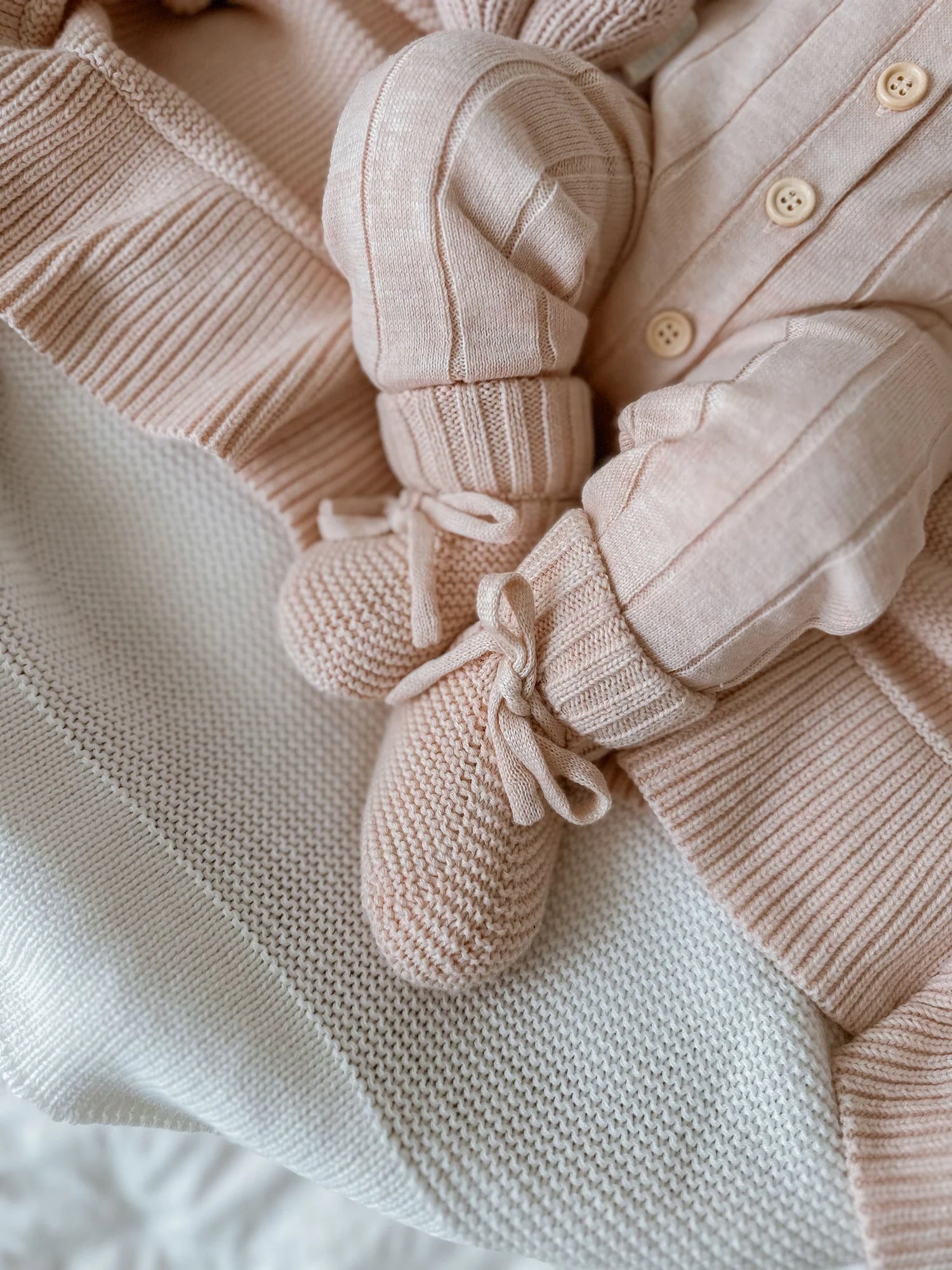 Mini Knit Booties vauvan neuletossut