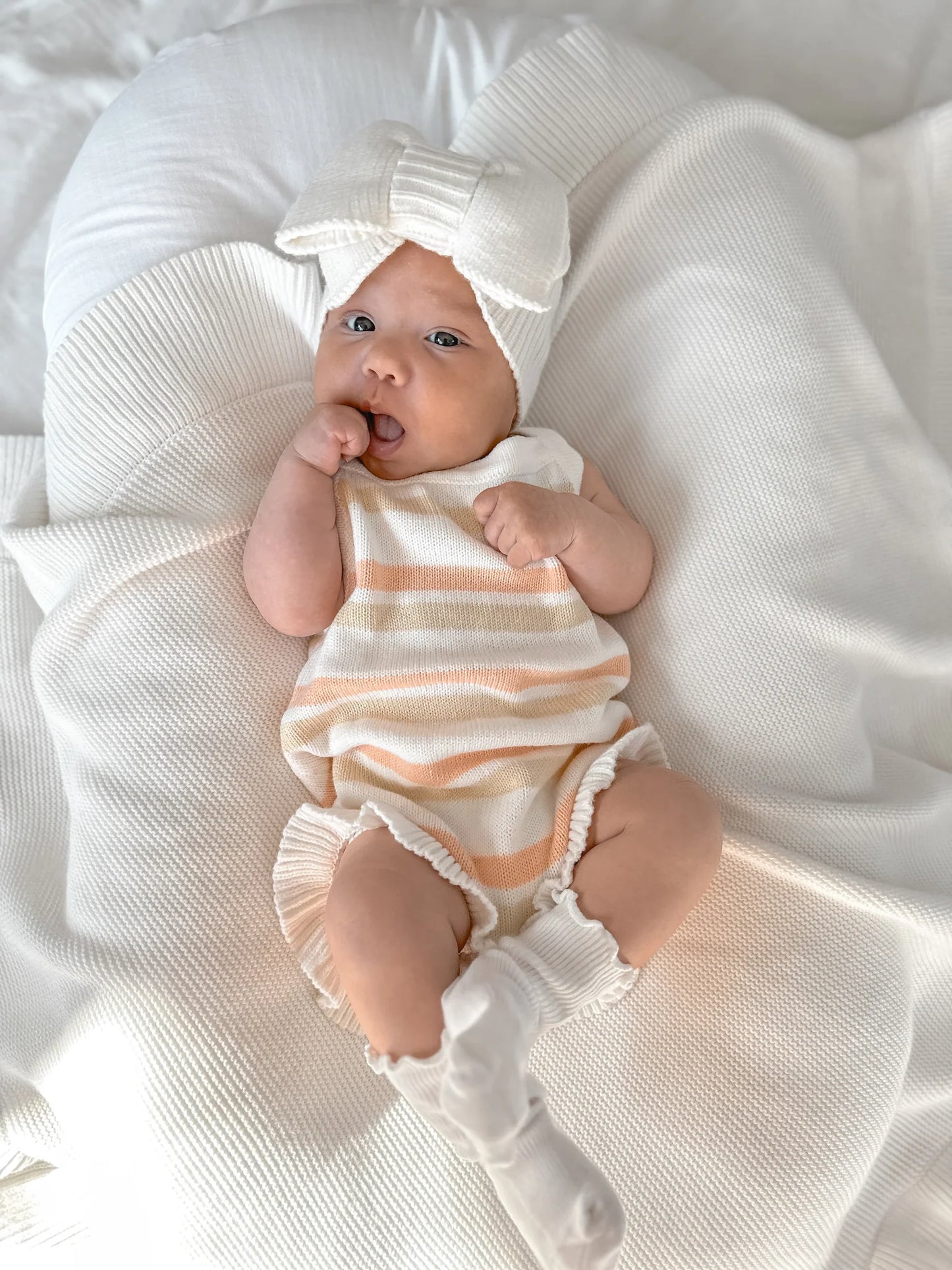 Knit Baby Topknot neulottu rusettipanta