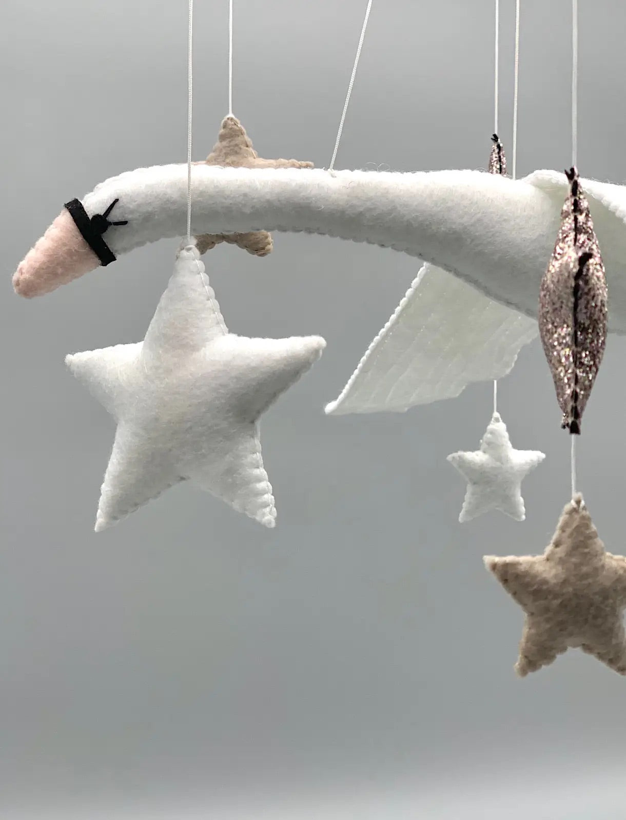 2 Stories Swan mobile