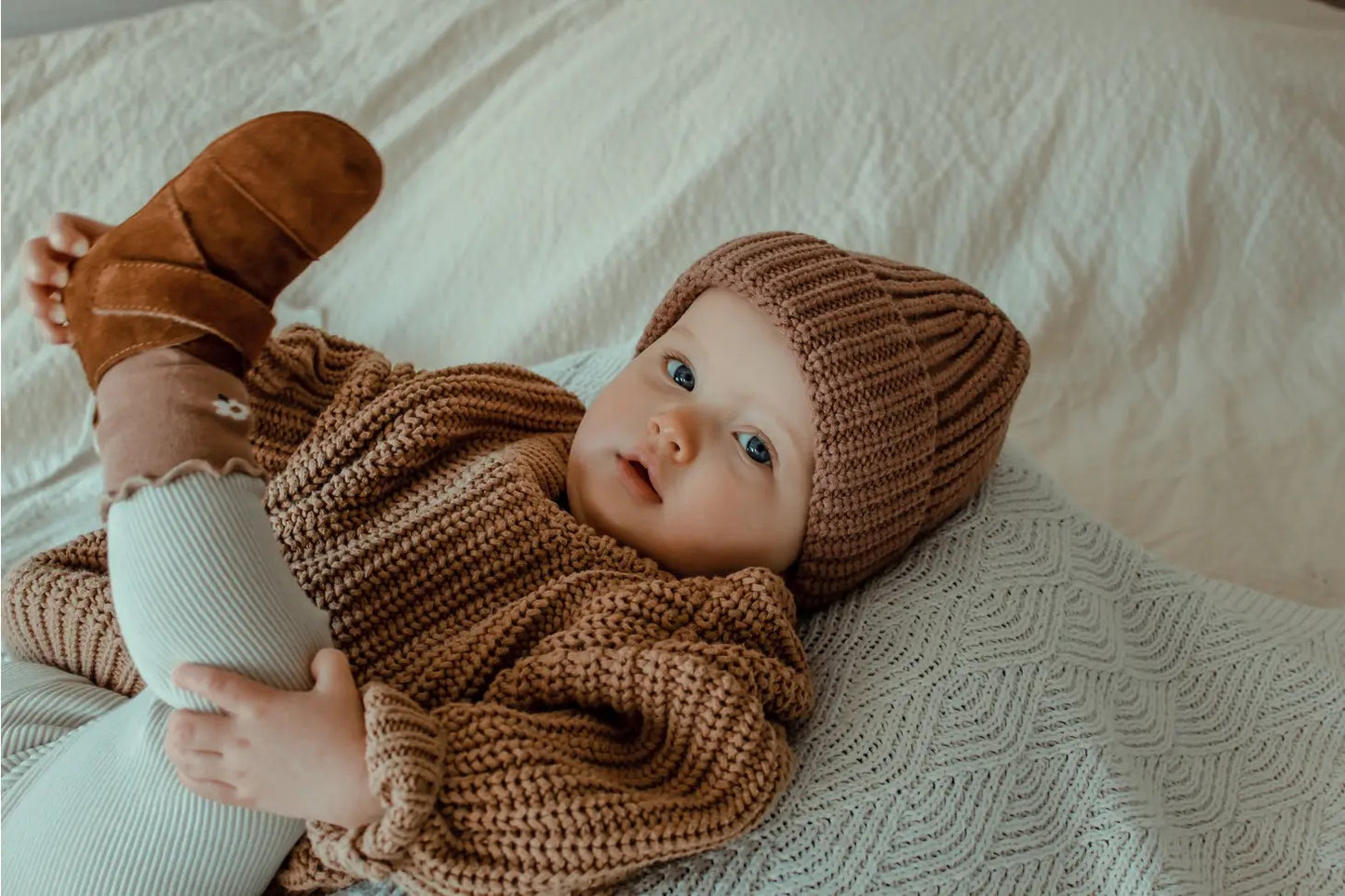 Teddy & James Classic Boots suede shoes, Cognac