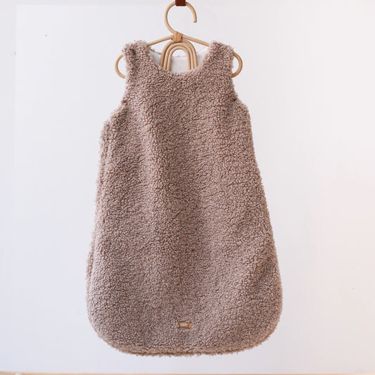 Babyly Teddy Dreams baby sleeping bag, Cream or Taupe